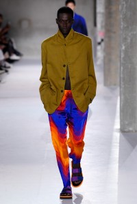 Model on the catwalk