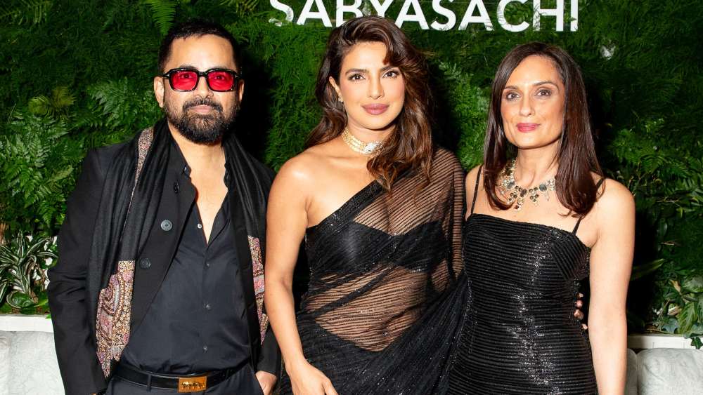 Sabyasachi Mukherjee, Priyanka Chopra and Roopal Patel.