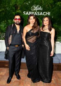 Sabyasachi Mukherjee, Priyanka Chopra, and Roopal Patel