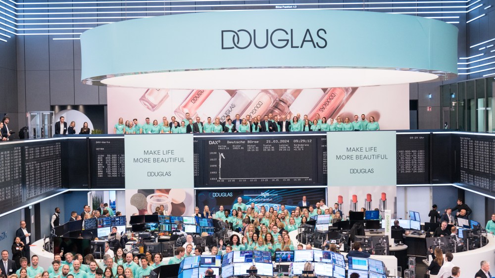Douglas on its first day of trading in March 2024.