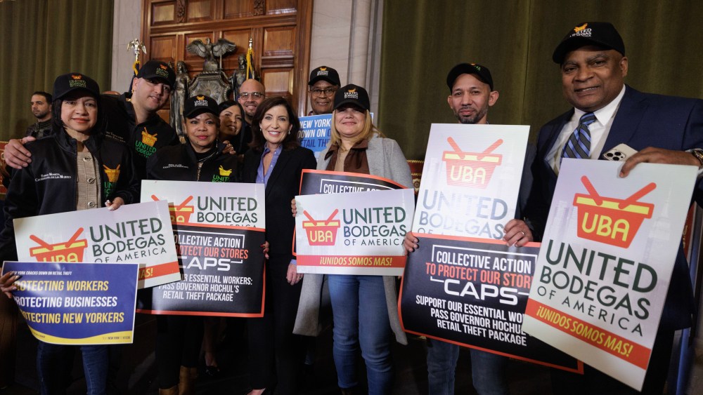Gov. Kathy Hochul hosted proponents of tougher retail crime laws.