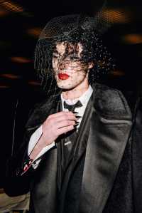 Backstage at the Thom Browne Fall 2024 Ready-to-Wear