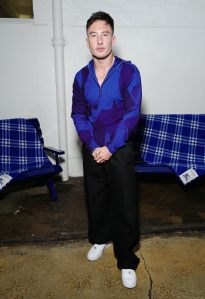 Barry Keoghan attends a dinner at St. John, Smithfield to celebrate Sarah Lucas' exhibition "Happy Gas" at Tate Britain, supported by Burberry, on October 12, 2023 in London, England.
