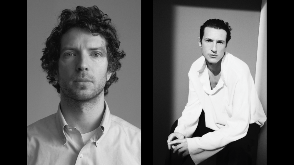 Ben Kelway and Giovanni Dario Laudicina, the newly appointed creative director and fashion director of the new men's supplement to La Repubblica to be launched in June.