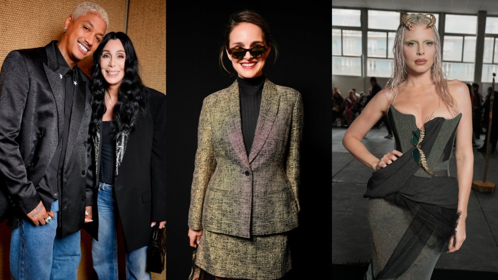 Alexander Edwards, Cher, Natalie Portman and Julia Fox at Paris fashion week fall 2024.