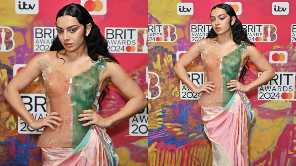 Charli XCX attends the Brit Awards on Mar. 2 in London, pastel colorful marni dress, red carpet style outfit