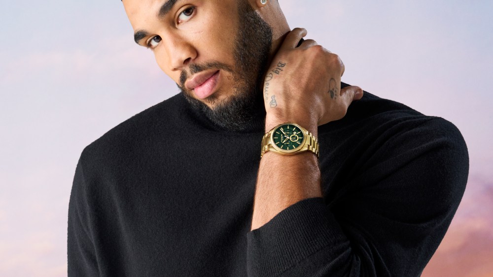 Coach's latest global ambassador, Jayson Tatum, in the brand's ‘Courage to Be Real' campaign.