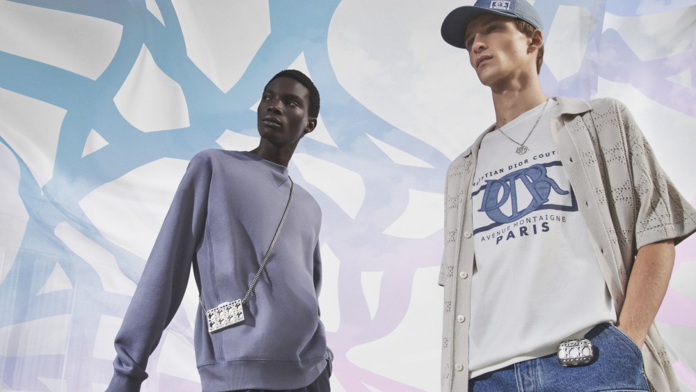 Looks from the Dior cannage capsule menswear collection by Kim Jones.