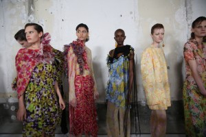 Backstage at Dries Van Noten RTW Spring 2023 photographed on September 28, 2022 in Paris, France.