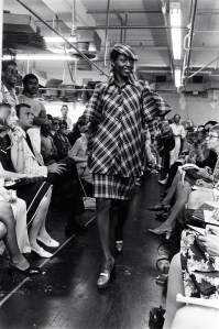 Model Bethann Hardison in a look from the Willi Smith for Digits collection.
