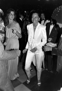 Diana Ross (C) attends an event at the Plitt Century Plaza Theatres in Century City, California, on October 27, 1978.