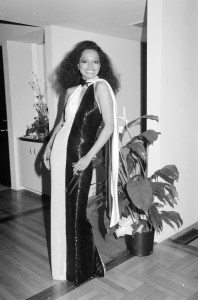 Diana Ross attends a party at her Beverly Hills, California, home on March 29, 1982.