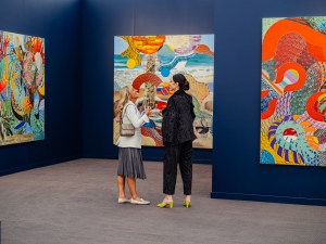 The scene at Frieze LA in Santa Monica