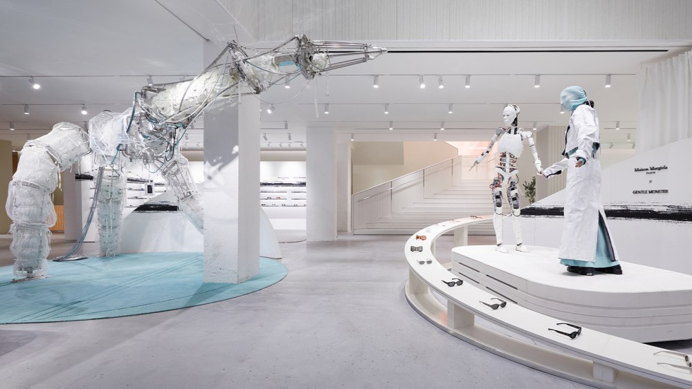 Inside Gentle Monster's Haus Nowhere flagship in Shanghai.