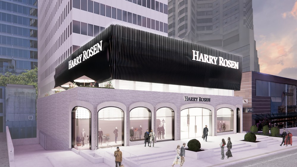 A rendering of the new Harry Rosen store in Toronto.
