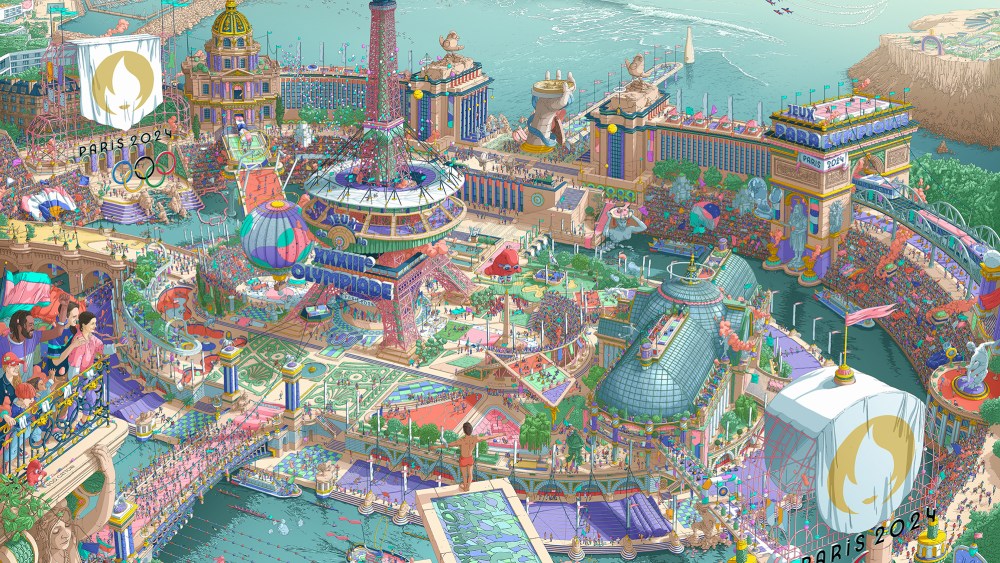 The Olympic and Paralympic posters designed by Ugo Gattoni, paris 2024 games