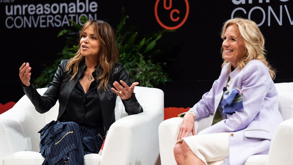 Halle Berry perimenopause herpes, and Jill Biden at A Day of Unreasonable Conversation