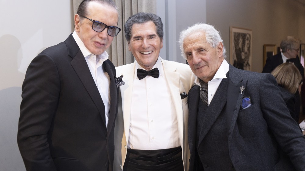 Chazz Palminteri and Ernie Anastos with Joseph Abboud.