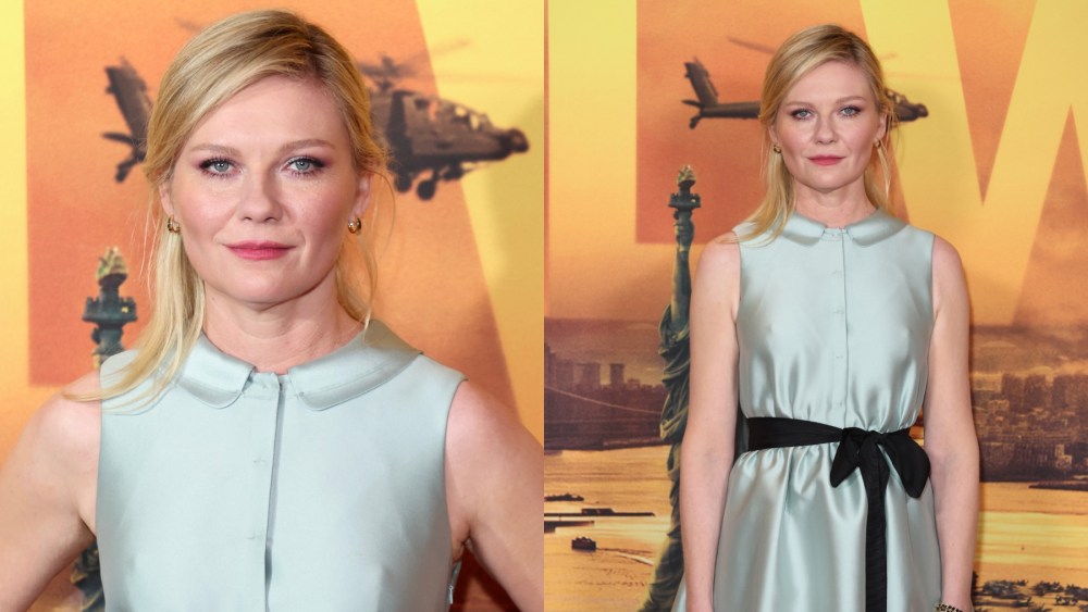 Kirsten Dunst attends the premiere of "Civil War" on March 26 in London.