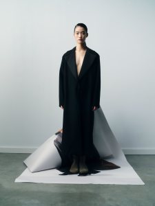 A look from the exclusive Loewe collection for Neiman Marcus.