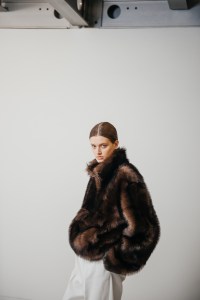 Backstage at the Loewe Fall 2024 Ready-to-Wear