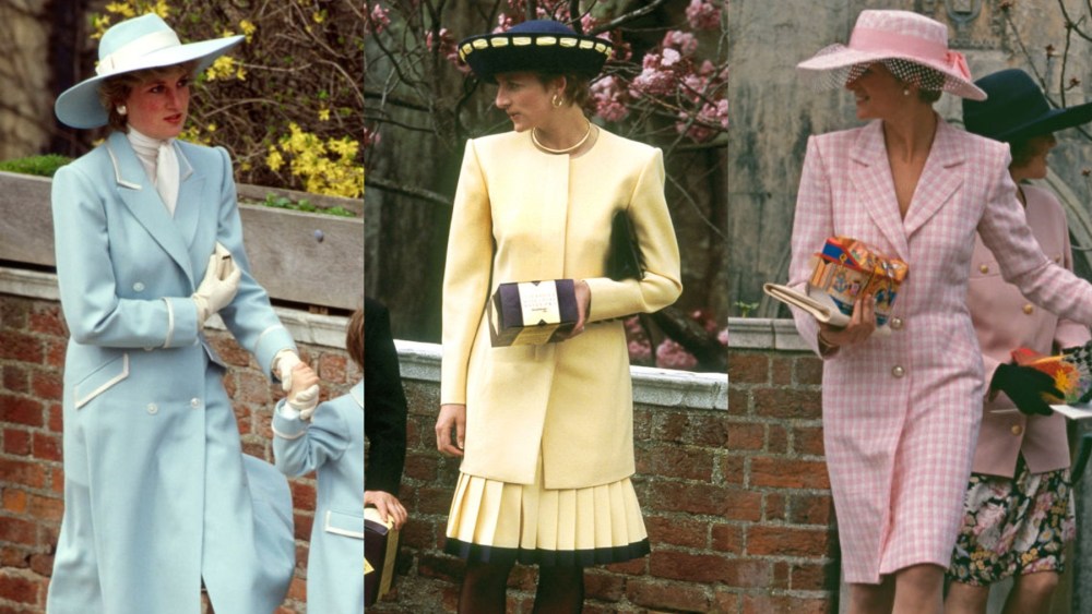 Princess Diana on Easter in 1987, 1992 and 1991, easter outfits fashion