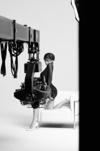 Behind the scenes of the Sam Edelman shoot with Kylie Jenner.