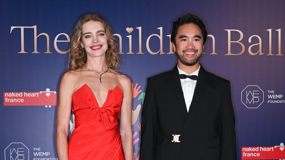 Natalia Vodianova and Adrian Cheng attend The Children Ball at Rosewood on March 21, 2024 in Hong Kong, China.