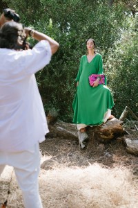 Pierpaolo Piccioli photographs Mariacarla Boscono wearing a look from Valentino Resort 2021