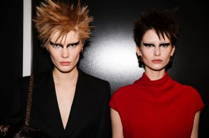 Backstage at Versace Fall 2024 Ready-to-Wear