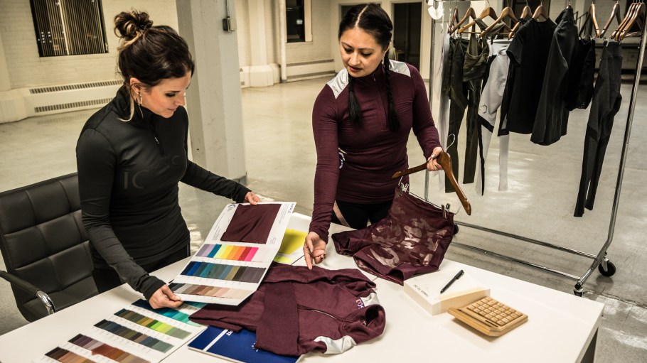 At work in Baltimore's Fashion Innovation Hub.