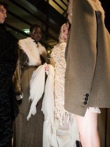 Backstage at Ann Demeulemeester Fall 2024 Ready-to-Wear Collection at Paris Fashion Week