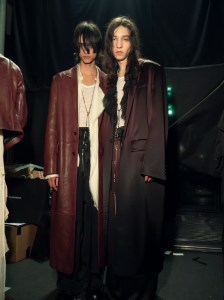Backstage at Ann Demeulemeester Fall 2024 Ready-to-Wear Collection at Paris Fashion Week
