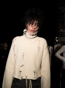 Backstage at Ann Demeulemeester Fall 2024 Ready-to-Wear Collection at Paris Fashion Week
