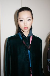 Backstage at Giorgio Armani Fall 2024 Ready-to-Wear