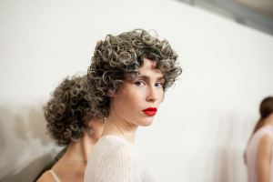 Backstage at JW Anderson Fall 2024 Ready-to-Wear