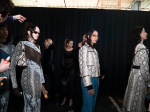 Backstage at Marine Serre Fall 2024 Ready-to-Wear Collection at Paris Fashion Week