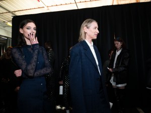 Backstage at Marine Serre Fall 2024 Ready-to-Wear Collection at Paris Fashion Week