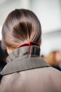 Backstage at Sacai Fall 2024 Ready-to-Wear Collection at Paris Fashion Week