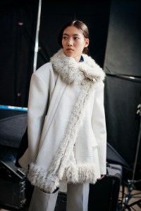 Backstage at Sacai Fall 2024 Ready-to-Wear Collection at Paris Fashion Week