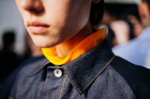 Backstage at Sacai Fall 2024 Ready-to-Wear Collection at Paris Fashion Week