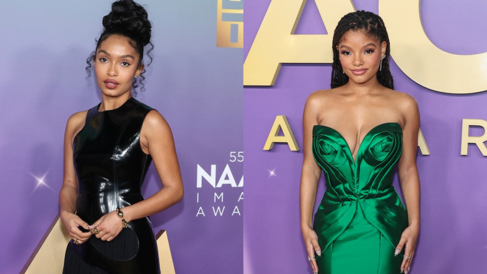 Yara Shahidi and Halle Bailey at the NAACP Image Awards 2024, best dressed celebrities list