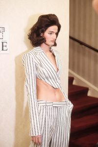 Backstage at the Christian Cowan Fall 2024 Ready-to-Wear