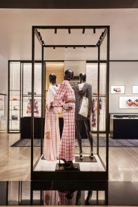 Ready-to-wear displayed at the Chanel boutique.