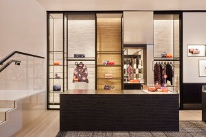 Accessories displayed at the new Chanel store.