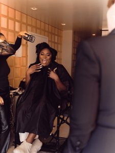 A look at Danielle Brooks getting ready for the the 2024 Oscars.