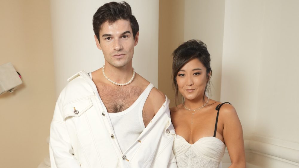Ashley Park and Paul Forman at Giambattista Valli RTW Fall 2024 as part of Paris Ready to Wear Fashion Week held at Les Invalides on March 1, 2024 in Paris, France.
