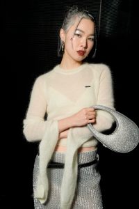 Valerie Zhang at the Coperni Fall 2024 ready-to-wear show