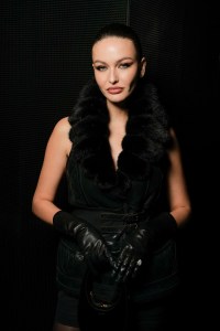 Kristina Romanova at the Coperni Fall 2024 ready-to-wear show