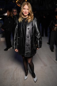 Léa Seydoux at Louis Vuitton Fall 2024 Ready-to-Wear Show